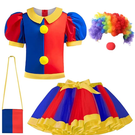Baby Girl Funny Clown Costume Set