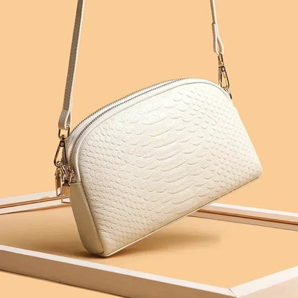 Handbag Women Pink Embossed Crocodile Satchel Purse - Handbag - Miescher Kora - Mad Fly Essentials
