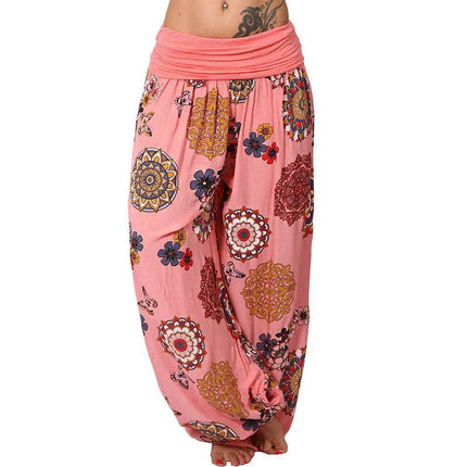 Women Summer Floral Harem Fashion Pants - Mad Fly Essentials