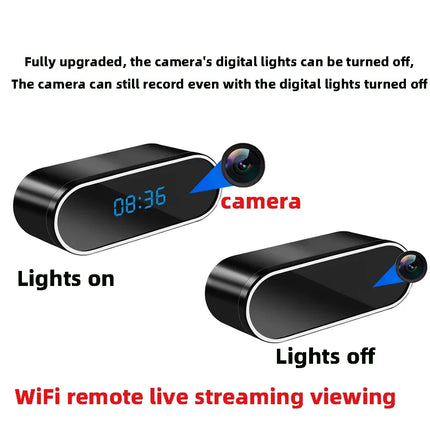 Alarm Clock Mini Night Vision 1080P Camera - Alarm Clock - iSurvivor - Mad Fly Essentials