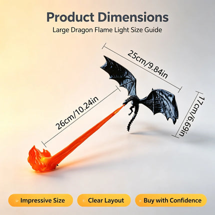 LED Night Light 3D Dragon Halloween Desktop Lamp - LED Night Light - Airinou - Mad Fly Essentials