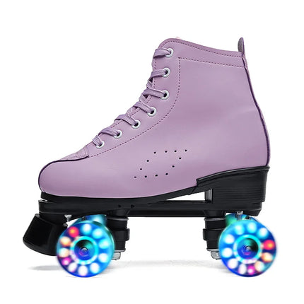 Women Footwear 7 Color Leather Rolling Skates - Women Footwear - DF ECHO - Mad Fly Essentials