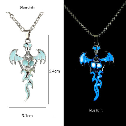 Necklace Luminous Kids Gothic Dragon Neck Cord Party Pendant Boy New - Losstower - Necklace - Mad Fly Essentials