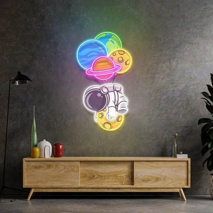 Neon Moon Astronauts LED Party Light - Mad Fly Essentials