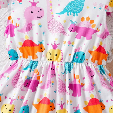 Baby Girls Summer Animal Dinosaur Dress