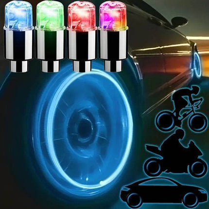 Auto Ambient LED Tire Neon Valve Cover Lights - Mad Fly Essentials