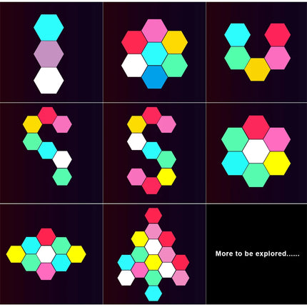 LED Wall Sconce Touch Sensor Hexagonal Quantum Lamp - LED Wall Sconce - YJ Lights - Mad Fly Essentials