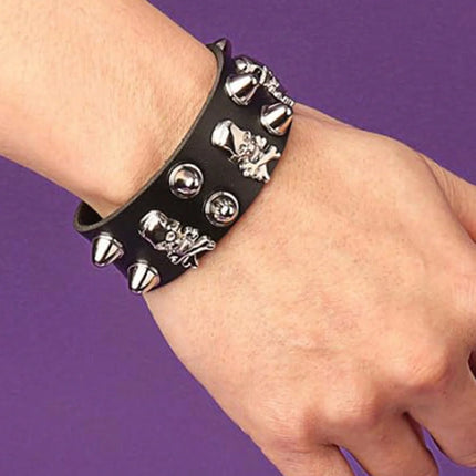Bracelet Women Fashion Punk Leather Studded Women Accessories - Bracelet - Hobborn - Mad Fly Essentials
