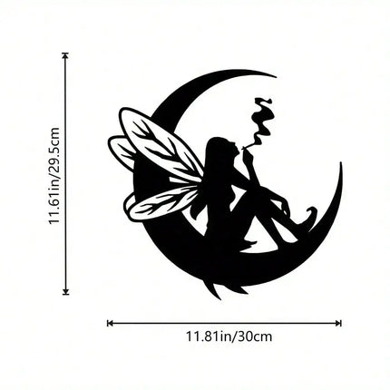 Wall Decor 3D Moon Fairy Metal Art Wall Decor - Wall Decor - Zooyoo - Mad Fly Essentials