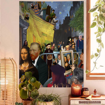 Wall Decor Funny Abstract Van Gogh Friends Canvas - Wall Decor - Hdprints - Mad Fly Essentials
