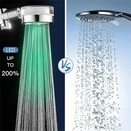 Color Changing LED RGC Automatic Shower Head