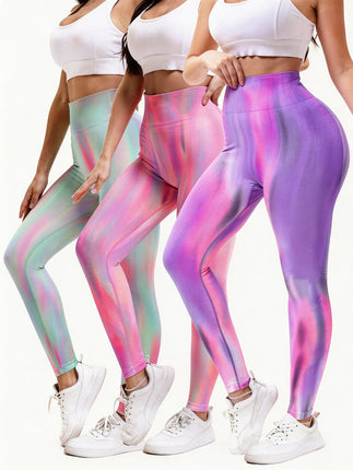 Fitness Leggings Women Tie-Dye Yoga Pants - Fitness Leggings - Meheol - Mad Fly Essentials