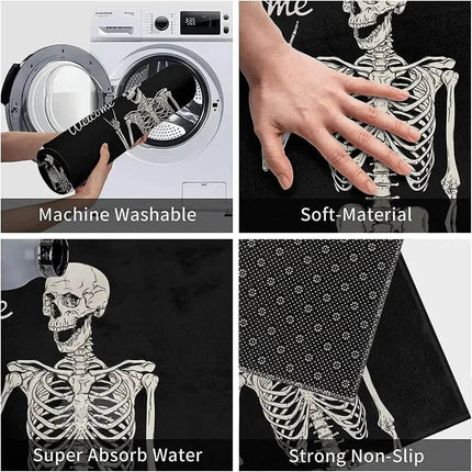 Funny Home Skull Skeleton Halloween Doormat - Mad Fly Essentials