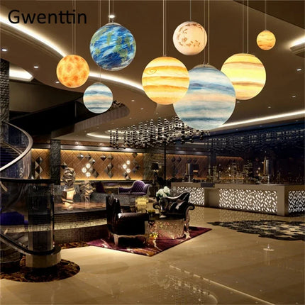 LED Pendant Light Nordic Planet Jupiter Lamp - LED Pendant Light - Clode - Mad Fly Essentials
