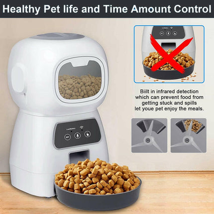 Pet Feeder Smart Dog Food Dispenser - Pet Care Mad Fly Essentials