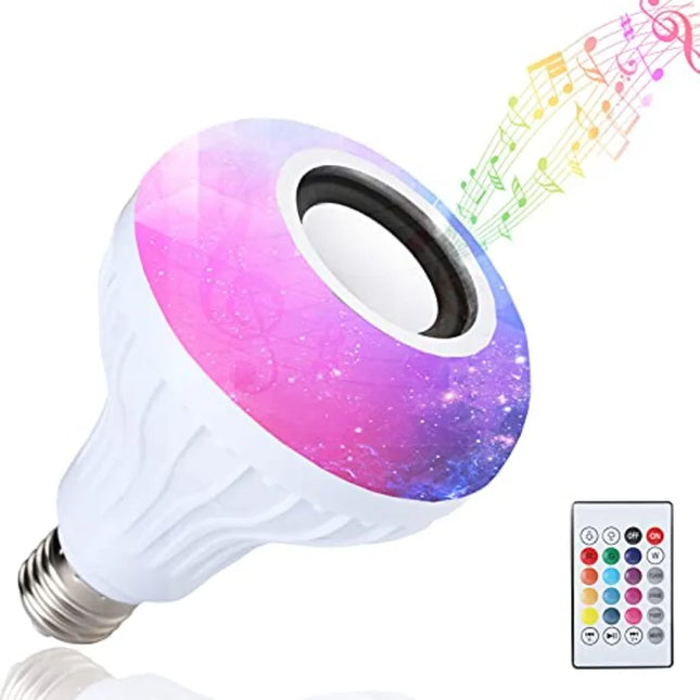 LED Bulb Smart 12W E27 Bluetooth Speaker Remote Bulb - LED Bulb - Avacom - Mad Fly Essentials