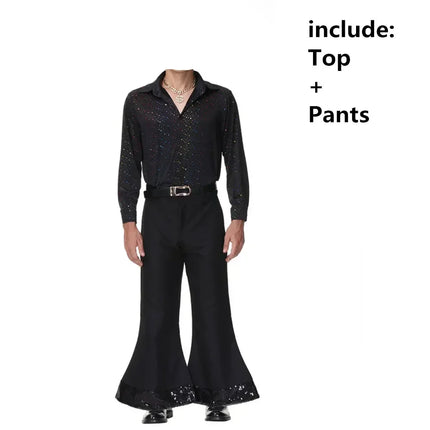 Costume Set Men 70s Retro Couple Cosplay Costume - Costume Set - Costumes Plus - Mad Fly Essentials