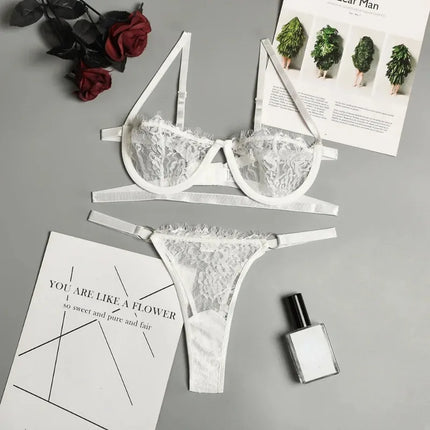 Lingerie Set Women Temptation Lace Bra Set - Lingerie Set - Rainbow Waves - Mad Fly Essentials