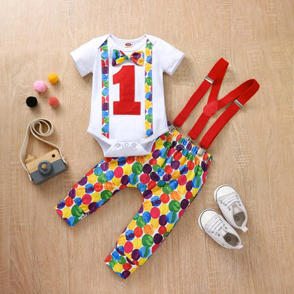 Clothing Set Baby Boy First Birthday Rompers Overalls - Clothing Set - Prowow - Mad Fly Essentials