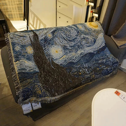 Home Decor Van Gogh Starry Night Flannel Throw Blanket - Home Decor - Starlight - Mad Fly Essentials