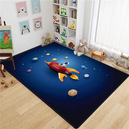 Area Rug Kids Room 3D Astronaut Round Rug - Area Rug - Miracle Sweet - Mad Fly Essentials