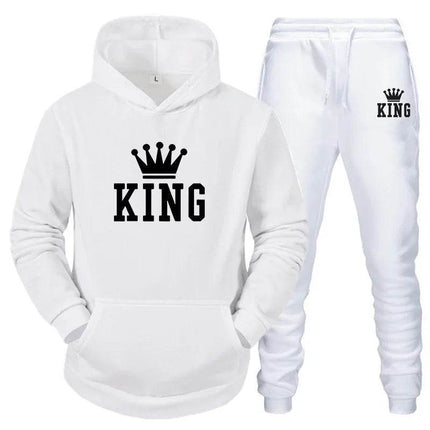 Men Women White Black King Queen Tracksuits - Mad Fly Essentials