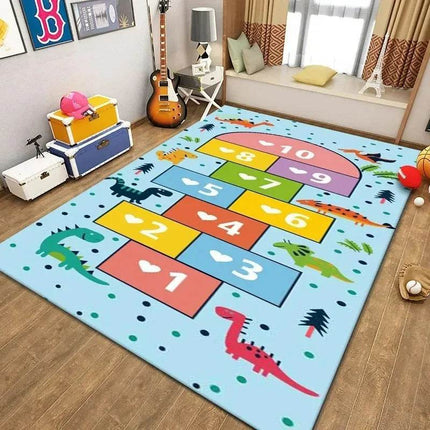 Kids Cartoon Game Carpet Dinosaur Area Rug - Mad Fly Essentials