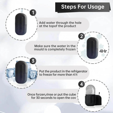 Silicone Ice Roller Face Massager Beauty Essentials - Mad Fly Essentials