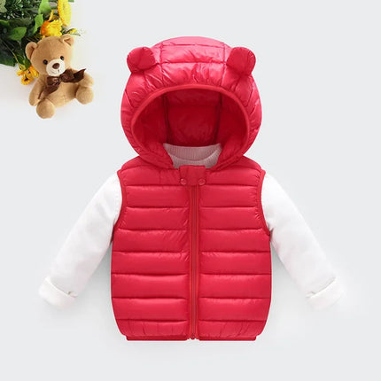 Jacket Baby Boy Warm Down Vest Toddler Kids Hoodies Outerwear - Jacket - M2C - Mad Fly Essentials