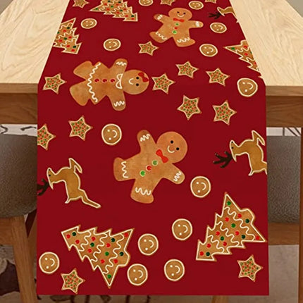 Christmas Gingerbread Man Table Runner