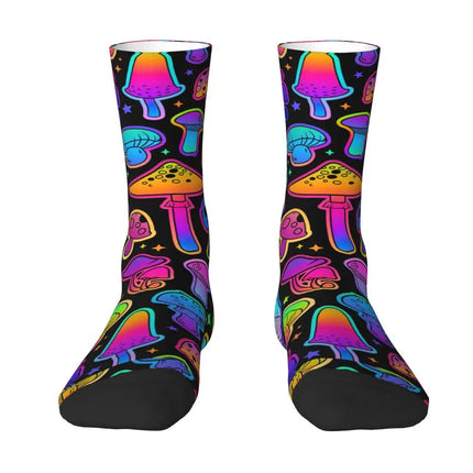 Men Funny Psychedelic Mushroom Casual Socks