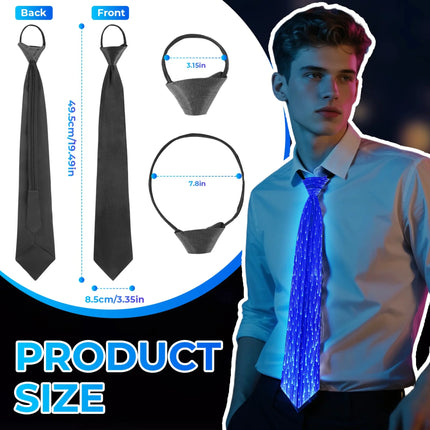 LED Party Light Fiber Optic Light Tie - LED Party Light - GPED - Mad Fly Essentials