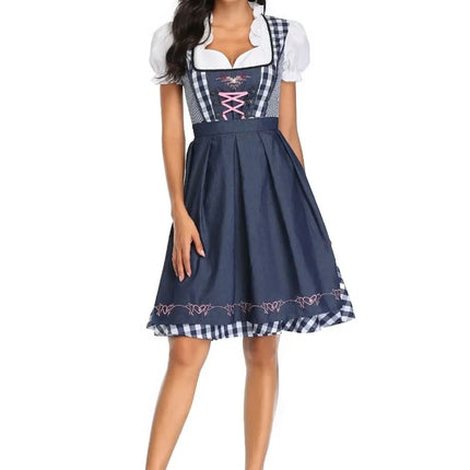 Women Bavaria Oktoberfest Dindrl Waitress Maid Dress