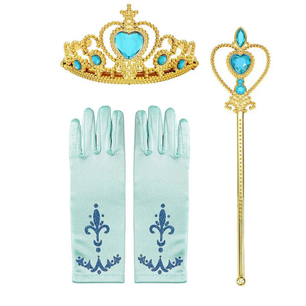 Girl Seasonal Wear Gloves Wand Princess Costume Accessories Set - Girl Seasonal Wear - Zawaland - Mad Fly Essentials