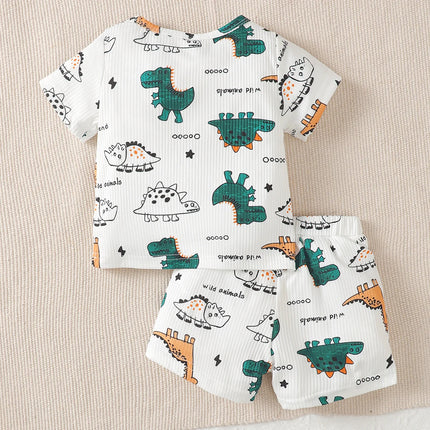 Baby Boys Summer Short Dinosaur Clothing Set