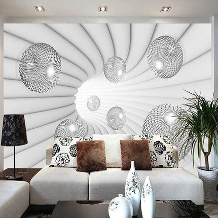 Custom 3D Modern Stereoscopic Wallpaper - Mad Fly Essentials