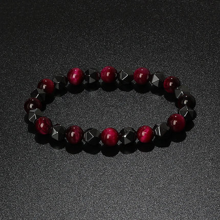 Bracelet Natural Tiger Eye Hematite Bracelets - Bracelet - Hobborn - Mad Fly Essentials