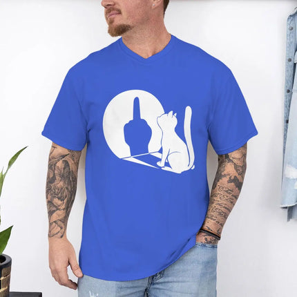 Tank Top Men Summer Glow Middle Finger Cat Shirts - Tank Top - Vikineey - Mad Fly Essentials