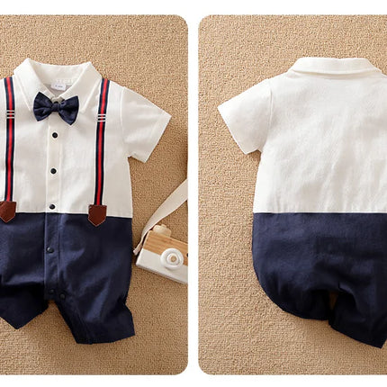 Baby Boy 0-18M Gentleman Tie Outfit
