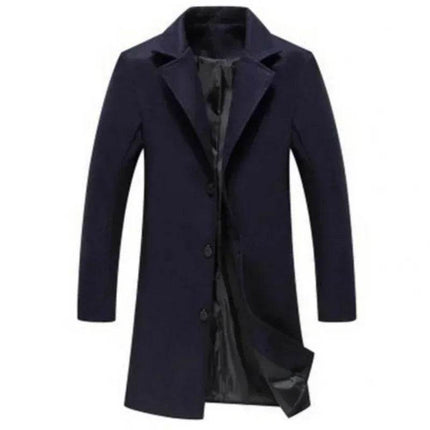 Men Business Casual Lapel Collar Winter Jacket - Mad Fly Essentials