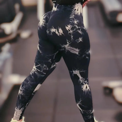 Fitness Leggings Women Seamless Tie Dye Leggings - Fitness Leggings - Ejuhaoti - Mad Fly Essentials