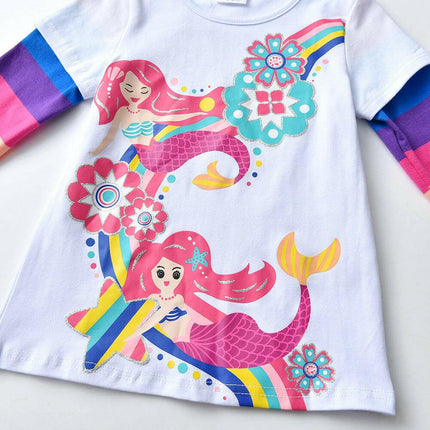 Baby Girl Rainbow Mermaid Outfit Set - Kids Shop Mad Fly Essentials