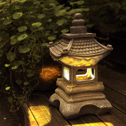Garden Decor Solar Zen Lights Outdoor LED Pagoda - Garden Decor - Garden Pros - Mad Fly Essentials