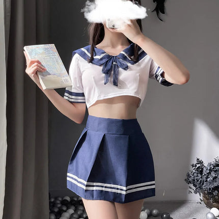 Women Sexy School Girl Lingerie Outfit