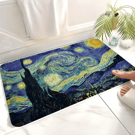 Van Gogh Oil Paintings Room Welcome Mats - Mad Fly Essentials