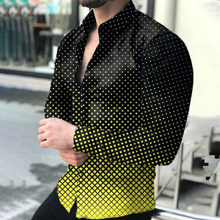 Men 2024 Spring Business Casual 3D Party Beach Shirts