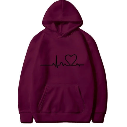 Hoodies Women Heart Nurse Sweatshirt - Hoodies - Chrleisure - Mad Fly Essentials