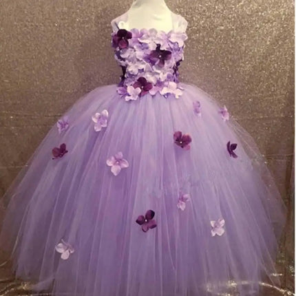 Party Dress Girl Little Princess Flower Petal Girl Dress - Party Dress - Maiden Vision - Mad Fly Essentials