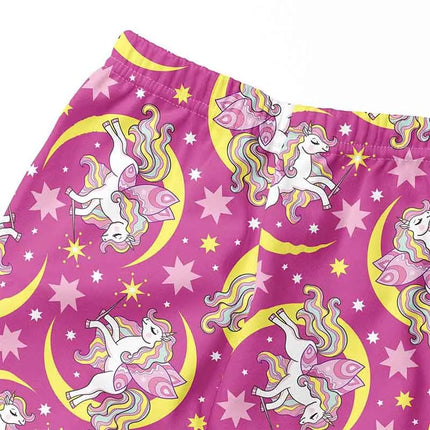 Leggings Girl Cartoon Unicorn Silk Pants - Leggings - Zukocert - Mad Fly Essentials