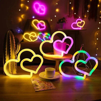 Home Heart LED Neon Sign Party Decor - Mad Fly Essentials